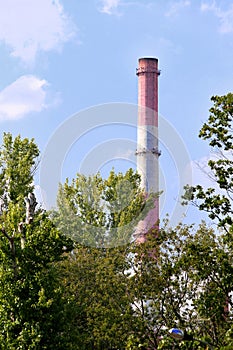 Pipes of thermal power plant