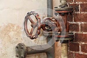 Pipes valve connection -
