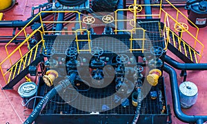 Pipes and Valves on Ship