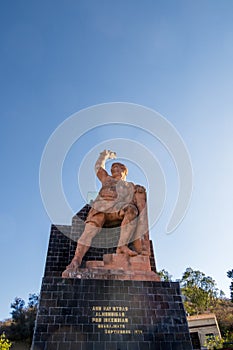 Pipila statue, Guanajuato historic landmark, art against a scenic sky, symbol of Mexican heritage