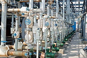 Piping and valves in Petrochemical industry