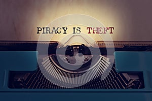 Piracy is theft photo