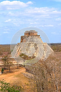 Mayan pyramids in Uxmal yucatan mexico LVI photo