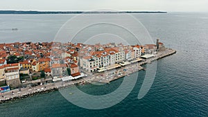 Piran Cape Madona Point, Aerial View, Slovenia