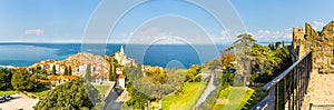 Piran town panorama from above, Slovenia