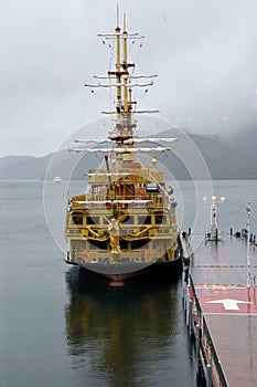 Pirate boat on Lake Ashi in Japan