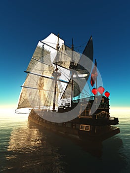 Pirate brigantine photo