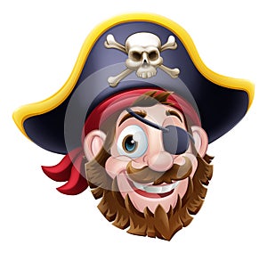 Pirate Captain Cartoon Character Mascot