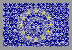 Pirate Europe Flag - Mosaic of Dead Icons