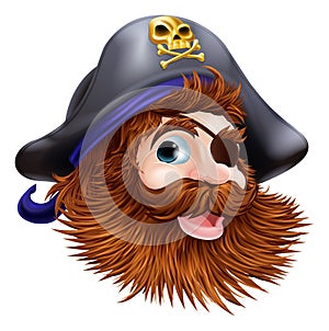 Pirate face illustration