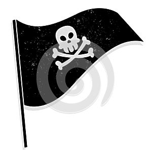 Pirate flag vector