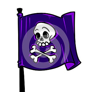 Pirate flag Jolly Roger symbol sign attention danger terror cartoon