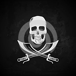 Pirate flag vector illustration