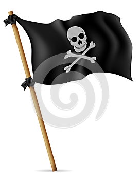 Pirate flag vector illustration