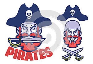 Pirate head mascot