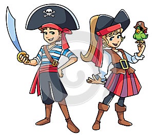 Pirate Kids Illustration