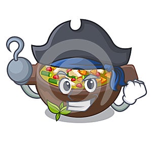 Pirate minestrone isolated with in the cartoon