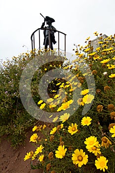 Pirate monument. Quintero. Valparaiso province. Chile photo