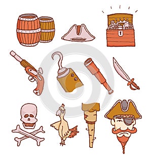 Pirate objects set