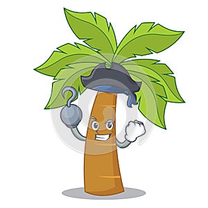 Pirate palm tree character cartoon