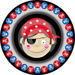 Pirate Round Label