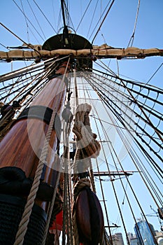 Pirate's ship mast photo