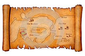 Pirate's treasure map