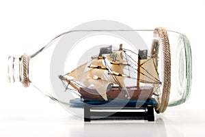 Pirate Ship in a Bottle