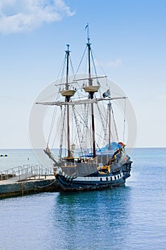 Pirát loď v kajman ostrovy 