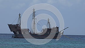 Pirate Ship in Cozumel, Mexico Harbor