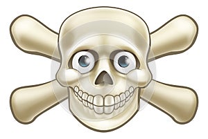 Pirate Skull and Crossbones Cartoon