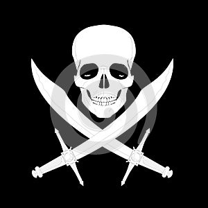 Pirate skull with swords