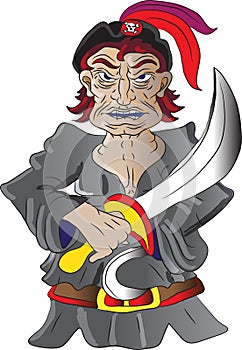 Pirate with sword