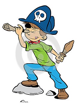 Pirate young boy