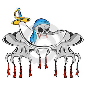 Pirate Zombie Skeleton