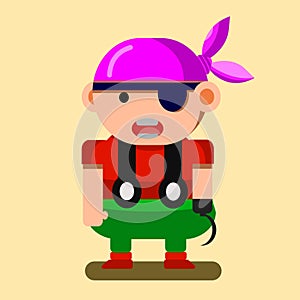 Pirates Game Character illustrator illustrasi Avatar game developer photo