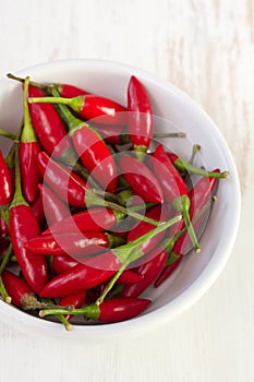 Piri-piri on white bowl photo