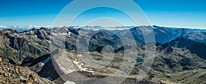 Pirineos mountain range view from Posets peak photo