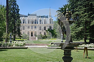 Pirque, Chile - 24 Nov, 2023:  Botanical Gardens at the Las Majadas Hotel near Santiago, Chile