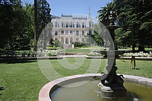 Pirque, Chile - 24 Nov, 2023:  Botanical Gardens at the Las Majadas Hotel near Santiago, Chile