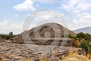 PirÃÂ¡mide de la Luna Pyramid of the Moon in the ancient city of Teotihuacan in Mexico photo
