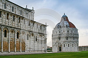 Pisa Baptistery of St. John located in Tuscany, Italy