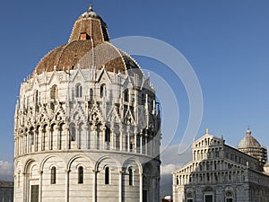 The Pisa Baptistery of St. John in Pisa, Tuscany Italy