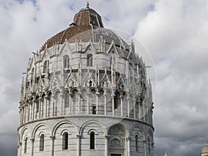 The Pisa Baptistery of St. John, Tuscany Italy