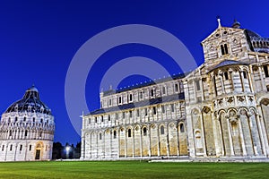 Pisa Baptistry and Cathedral in Italy