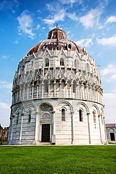 The Pisa Baptistry of St. John in Pisa