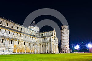 Pisa Cathedral and leaning tower of Pisa Italy