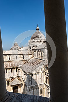 Pisa Cathedral view from the Leaning Tower - Tuscany Italy