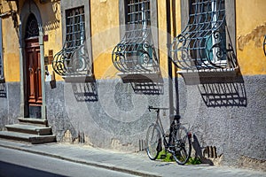 Pisa city downtown skyline cityscape in Italy