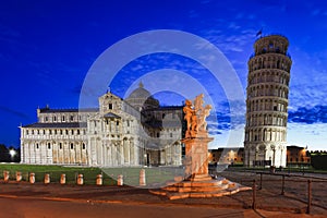 Pisa Duomo Tower Statue